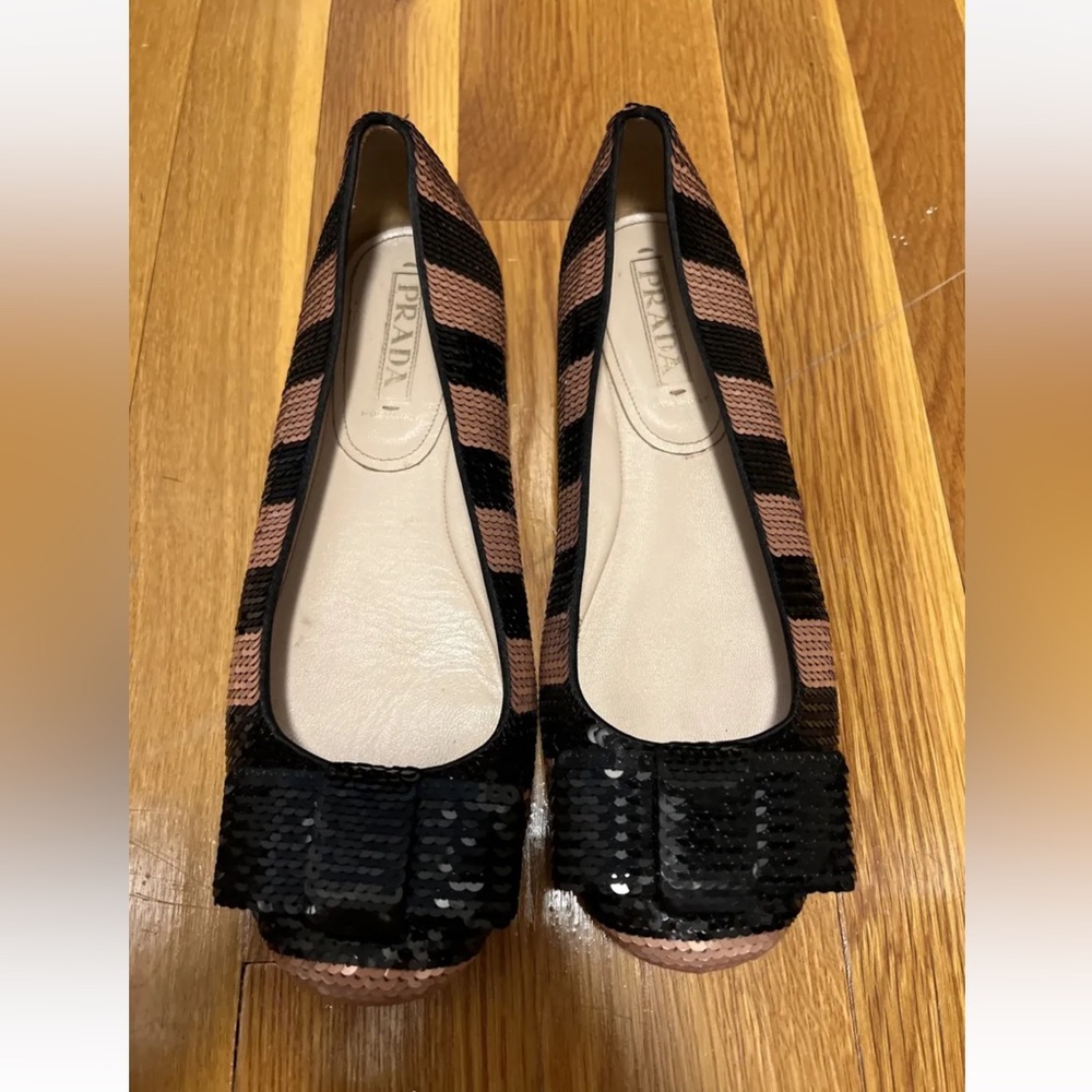 Prada Sequence Flats 39.5.